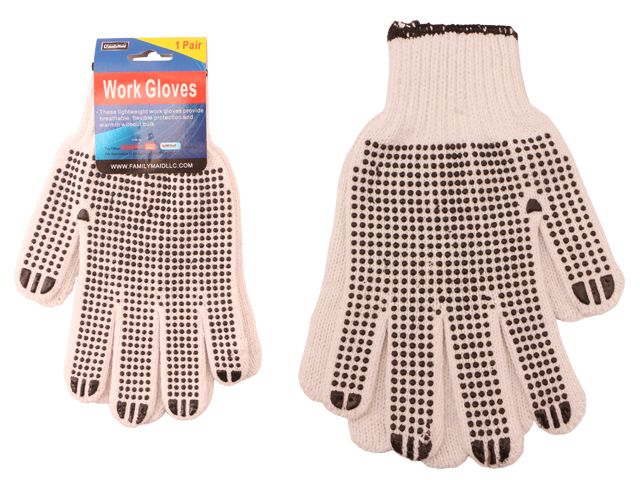 144 Pairs of 1 Pair Working Gloves With Grip Dots