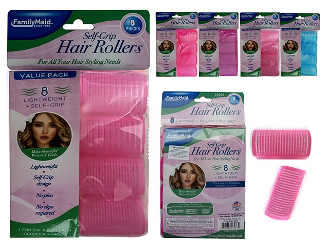 96 Pieces of 8 Piece Hair Roller Cling Set