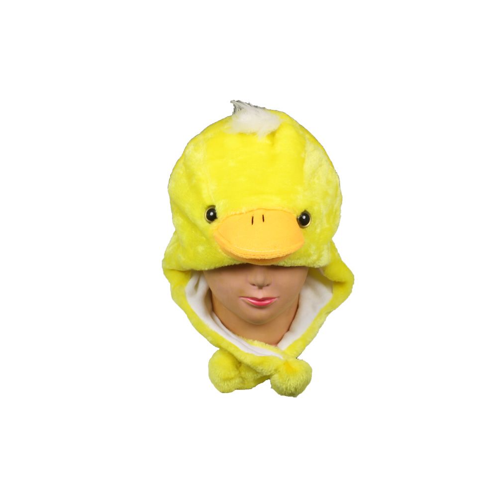 10 Pieces of Plush Soft Duck Animal Character Earmuff Hat