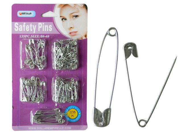 144 Pieces of 135 Piece Safety Pins