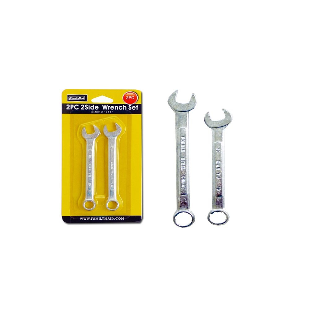 96 Wholesale Wrench 3pc/set 10"+11"