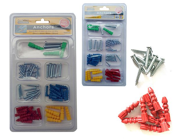 96 Pieces of Anchor Screws 120 Gm Packing