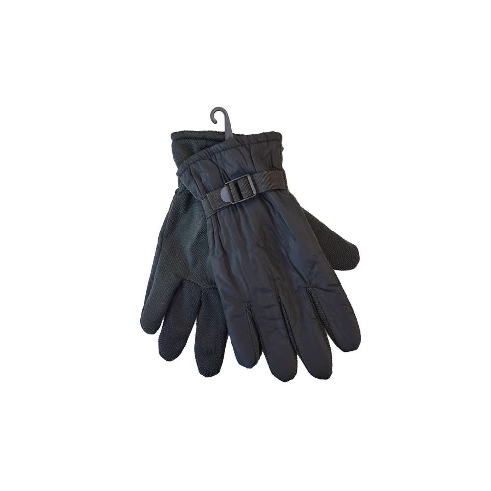 36 Pairs of Winter Men Ski Gloves Black With Adjustable Strap