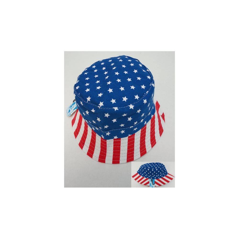 24 Pieces of Bucket Hat American Flag