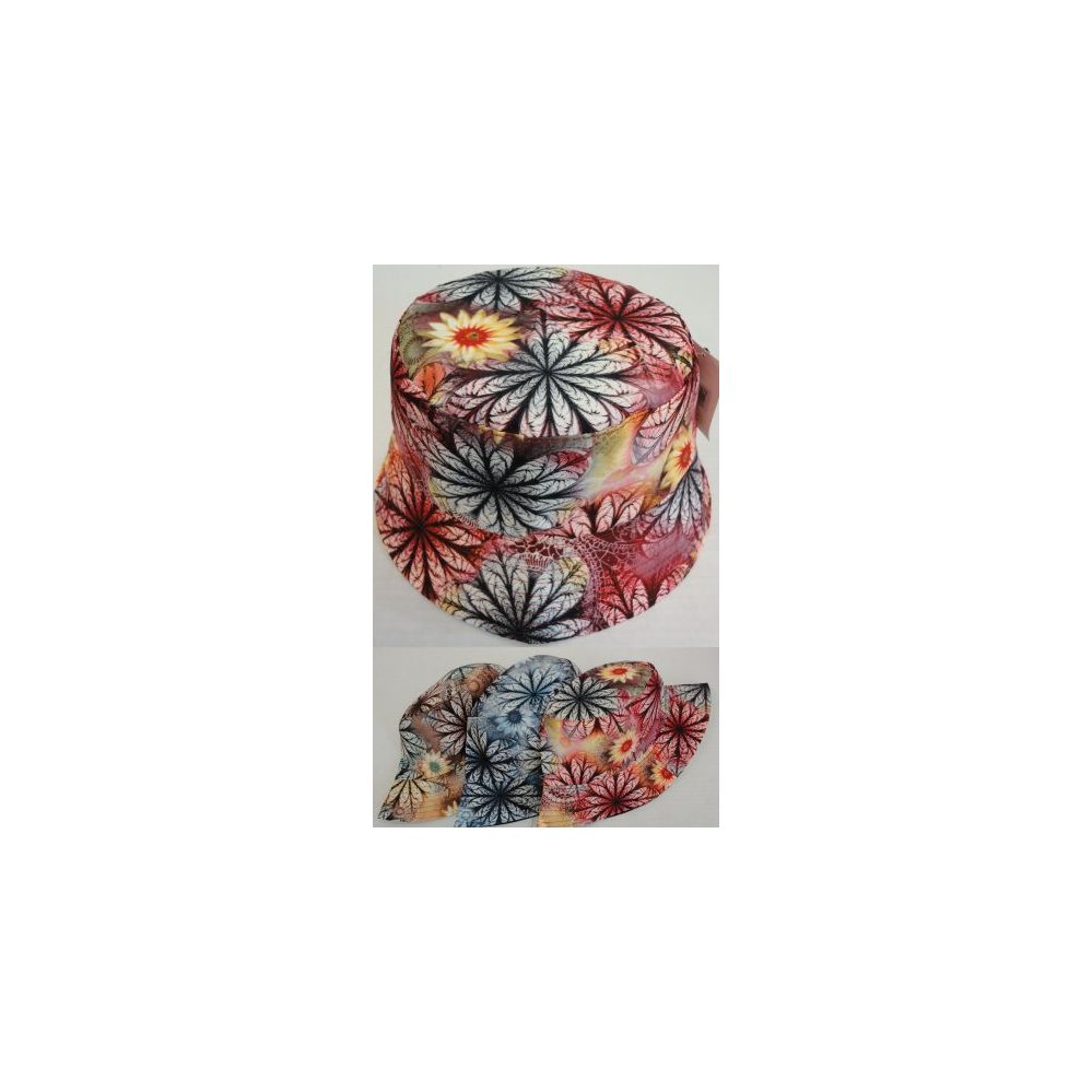 24 Pieces of Bucket Hat Large Floral