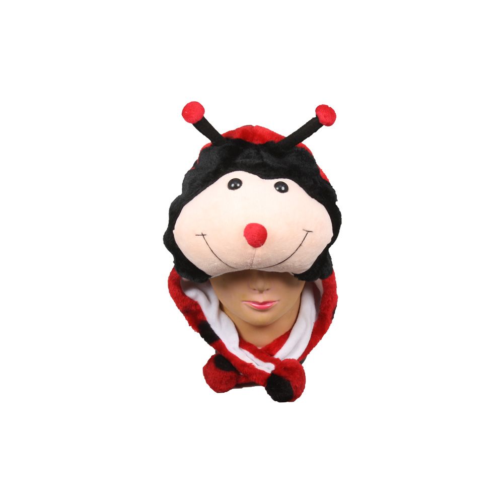 10 Pieces of Cute Plush Ladybug Animal Character Earmuff Hat