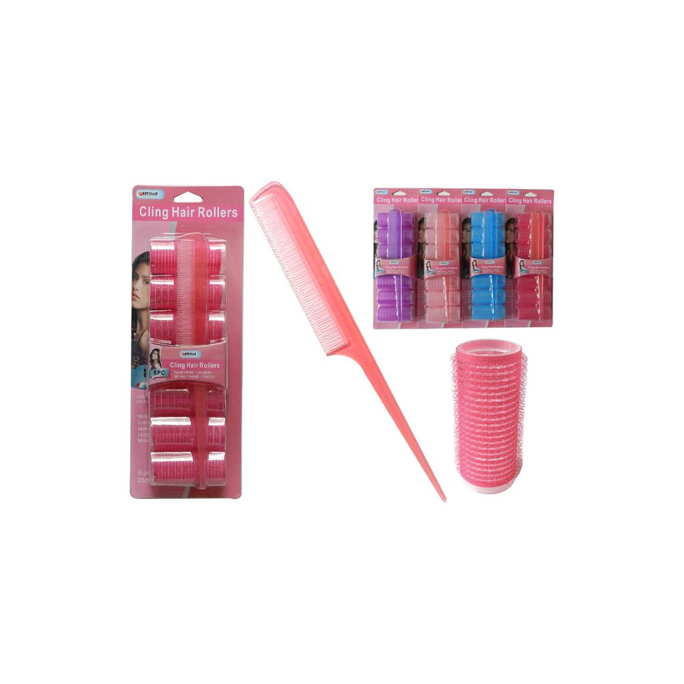 96 Pieces of 7 Piece Cling Hair Roller