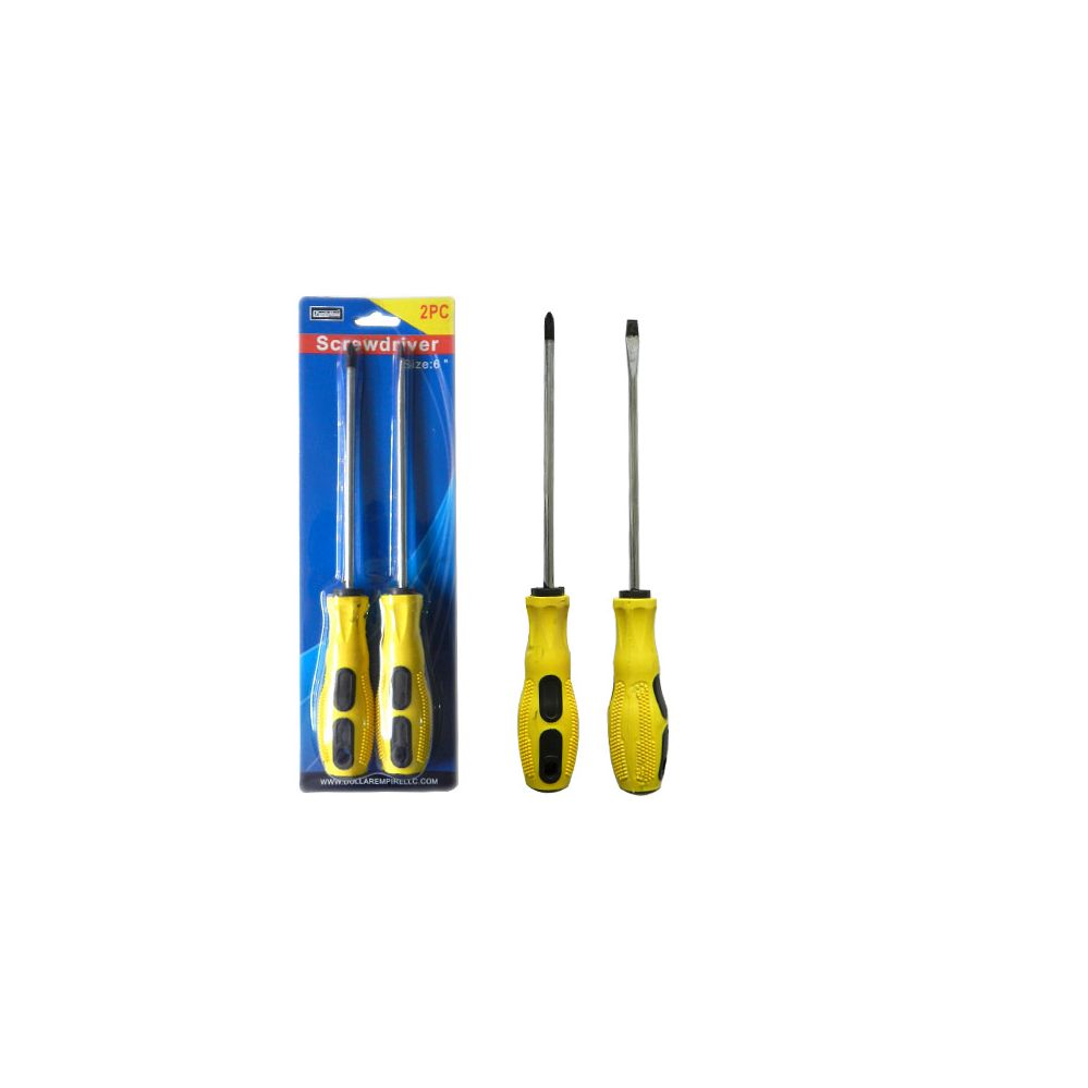 96 Pieces of Screwdriver 2pc 6" Yellow