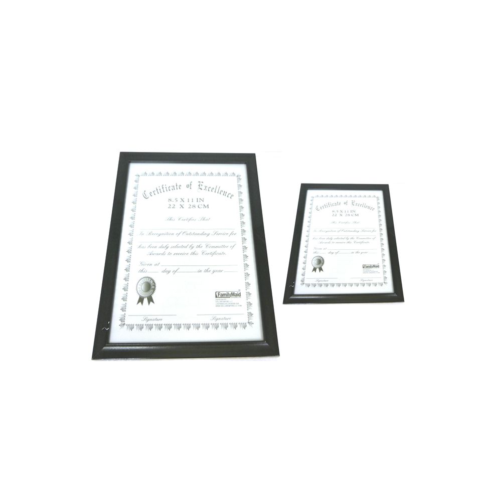 96 Wholesale Certificate Frame 8.5x11" Black at