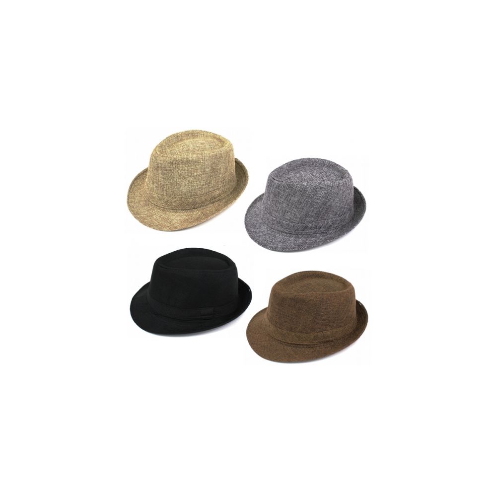 96 Wholesale Fedora Hat In Asst Colors