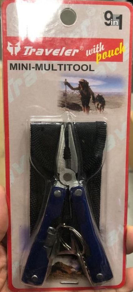 60 Pieces of Multi Tool In A Retail Blister Pack With 9 Different Functions - Comes With A Carrying Case!