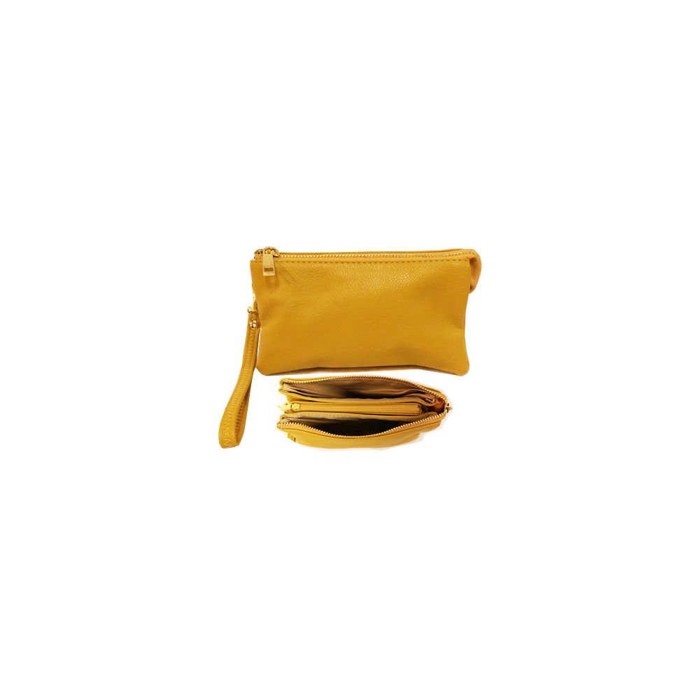 8 Pieces of Wallet Wristlet Two Slit Pocket And Dividing Zip Pocket