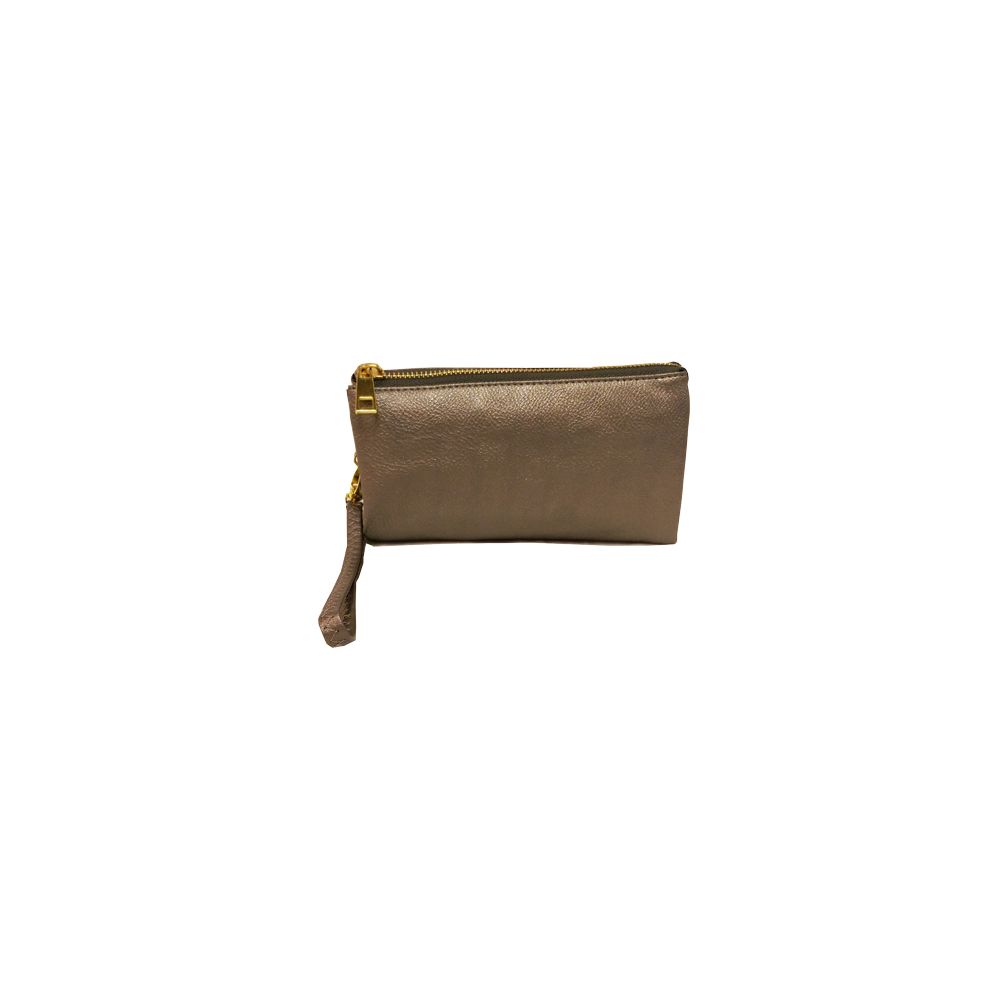 8 Pieces of Wallet Wristlet Two Slit Pocket And Dividing Zip Pocket 1 Pc Of Color Grey