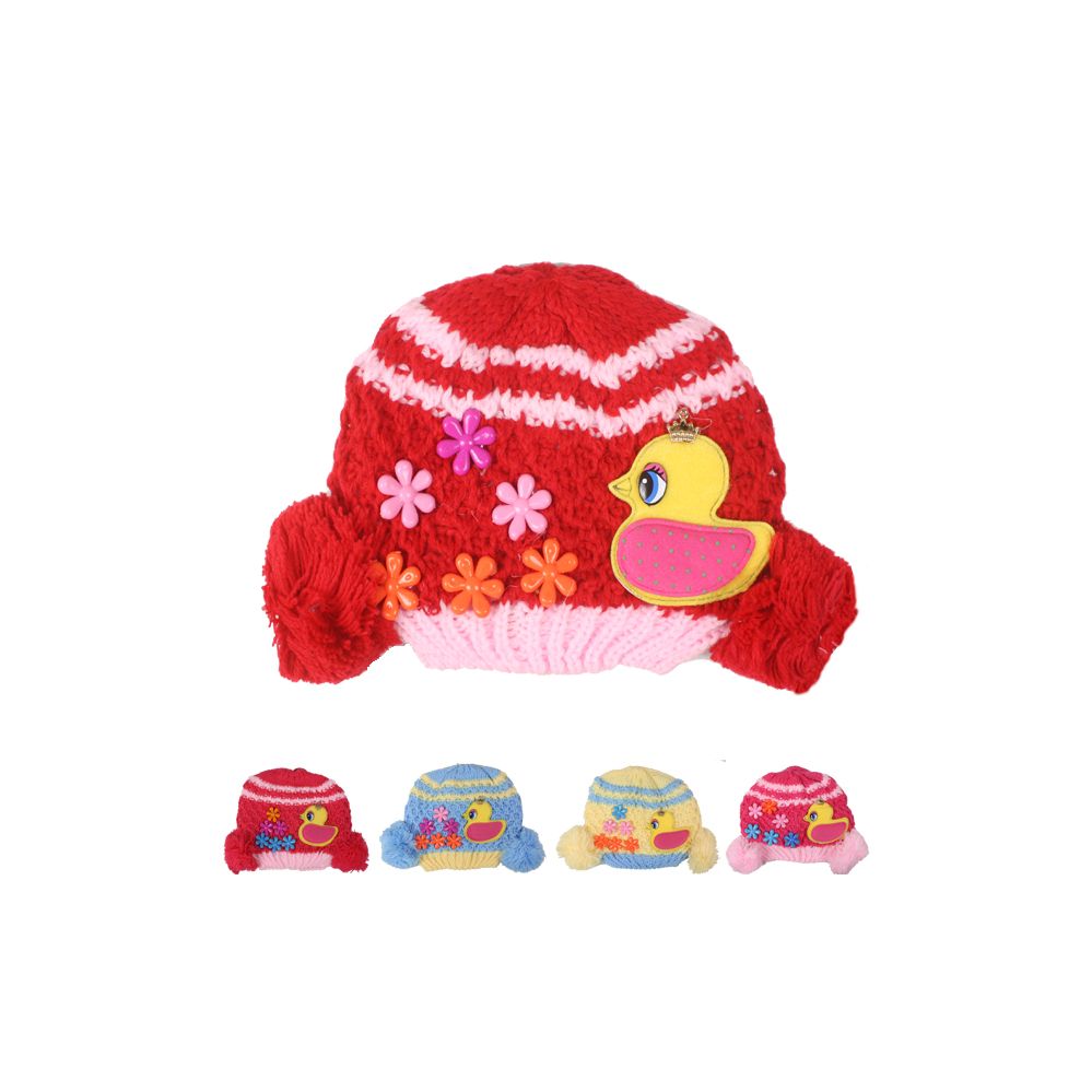 72 pieces of Kid Winter Hat With Duck Assorted
