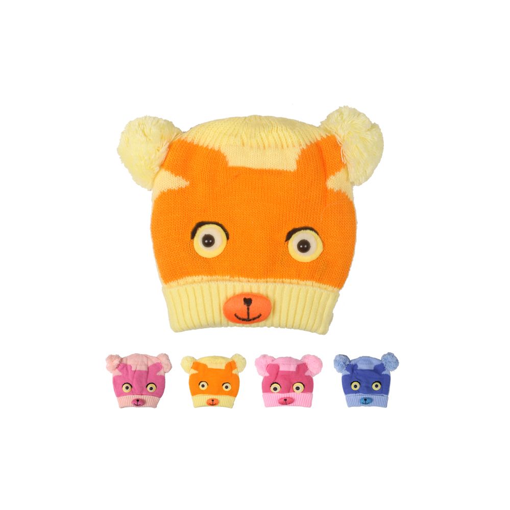 72 Pieces of Kids Animal Face Winter Hat