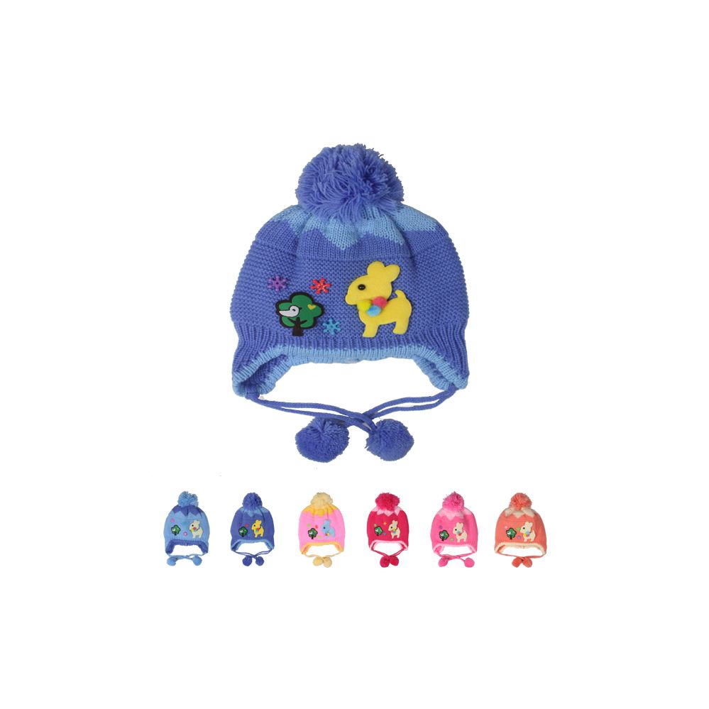 72 Pieces of Assorted Kids Winter Hat With Deer