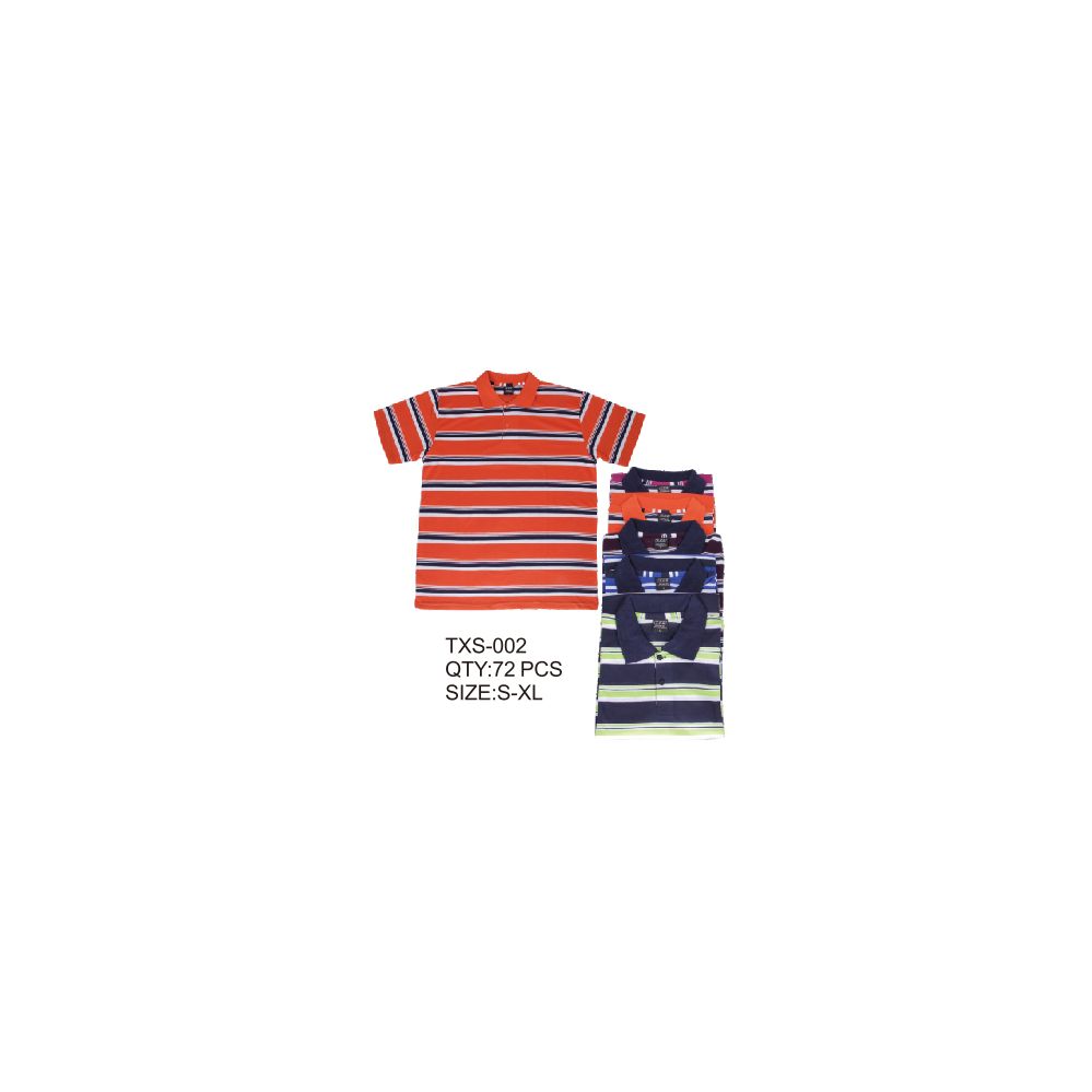 36 Pieces of Men's Stripe Polo Shirt