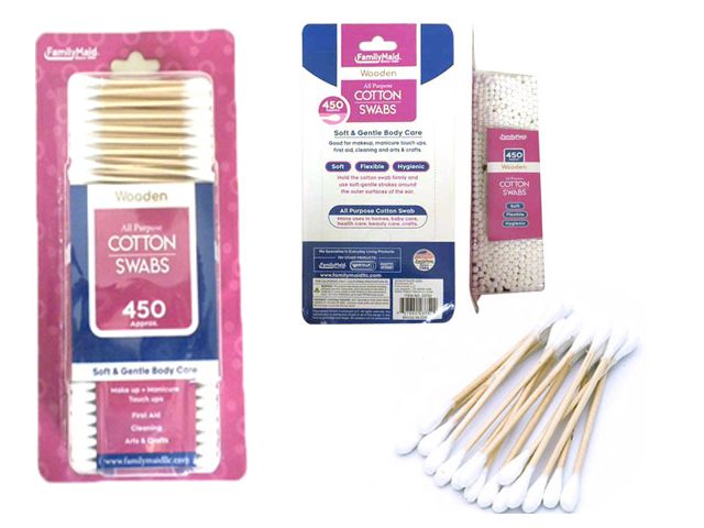 72 Pieces of 550pc Wooden Cotton Swabs