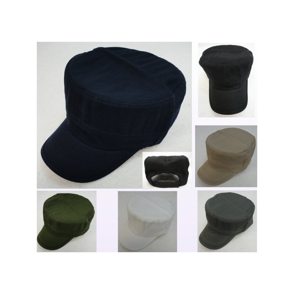 12 Pieces of Cadet Hat [solid]--Cotton