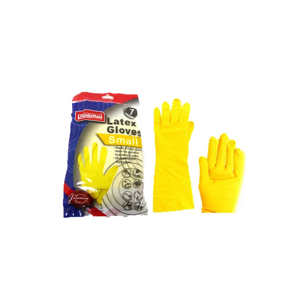 144 Pairs of Small Yellow Rubber Gloves