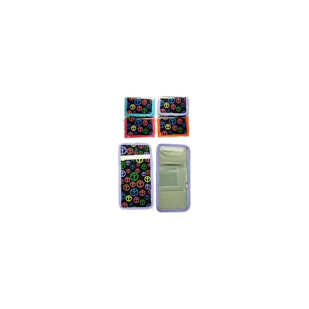 72 Pieces of Peace Sign Print Wallet