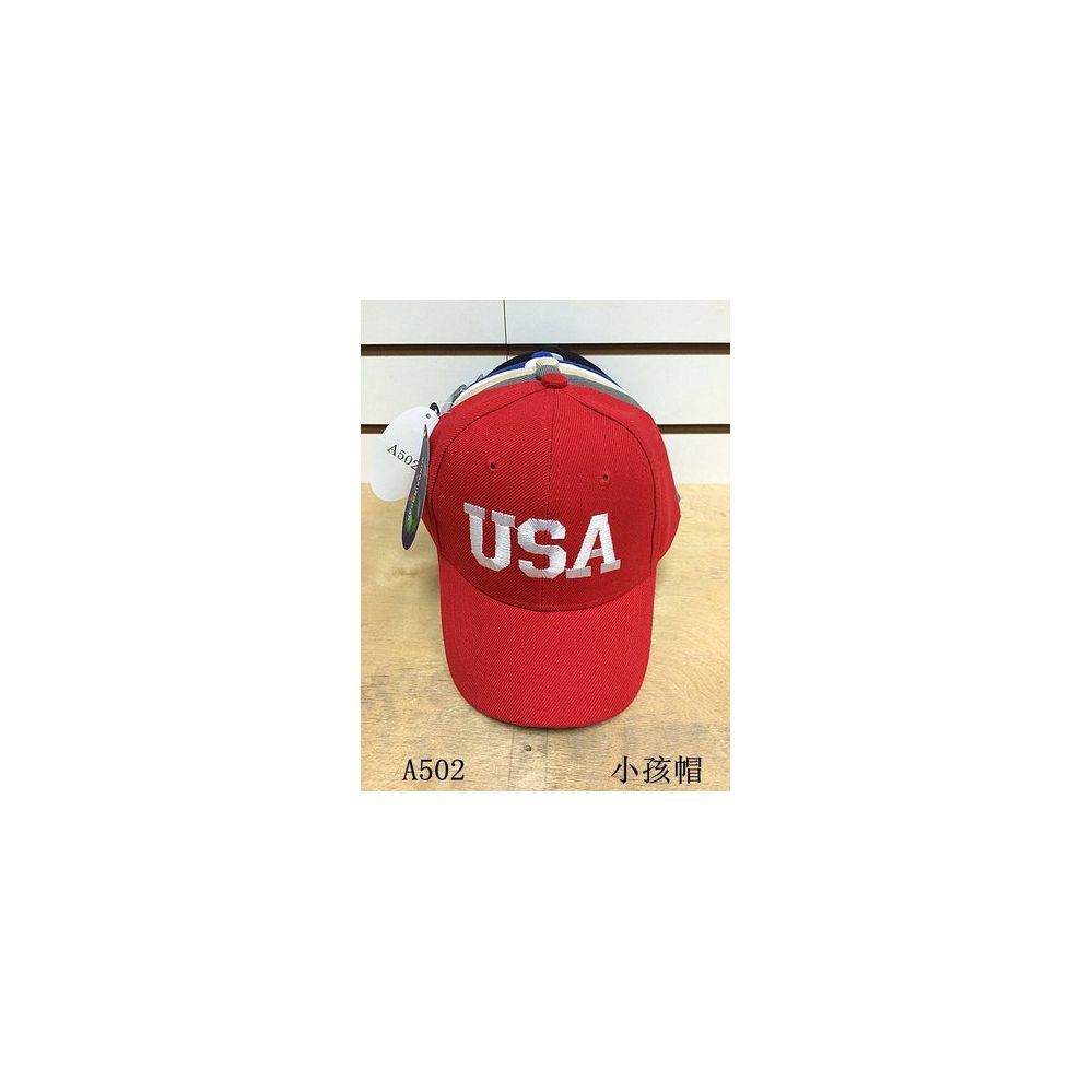 144 Pieces of Usa Solid Color Baseball Cap/ Hat