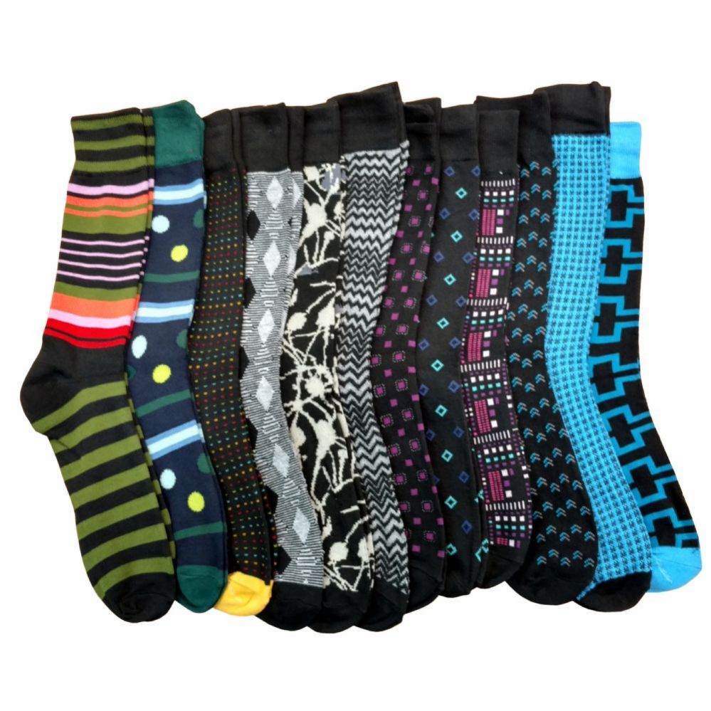 180 Pairs of Mens Pattern Dress Socks