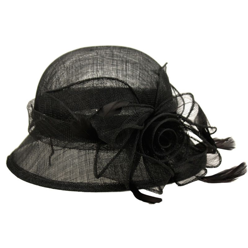 12 Pieces of Sinamay Hats In Black