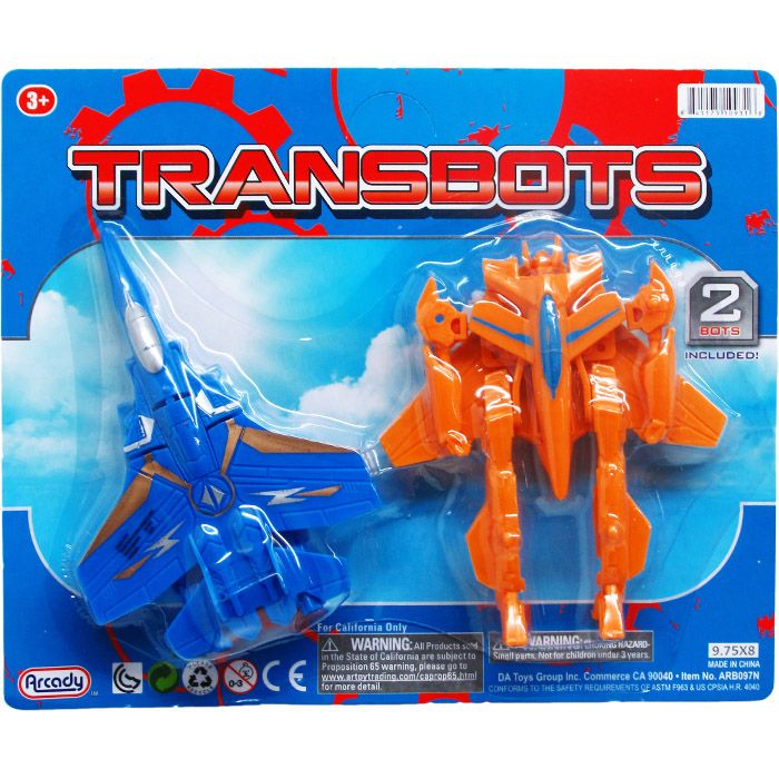 48 Pieces of 2pc 5-6" Transbots Set On Blister Card, 2 Assrt Clrs