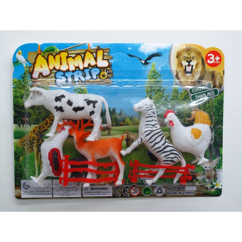 72 Wholesale Plastic Frm/jungle Animal Play Set