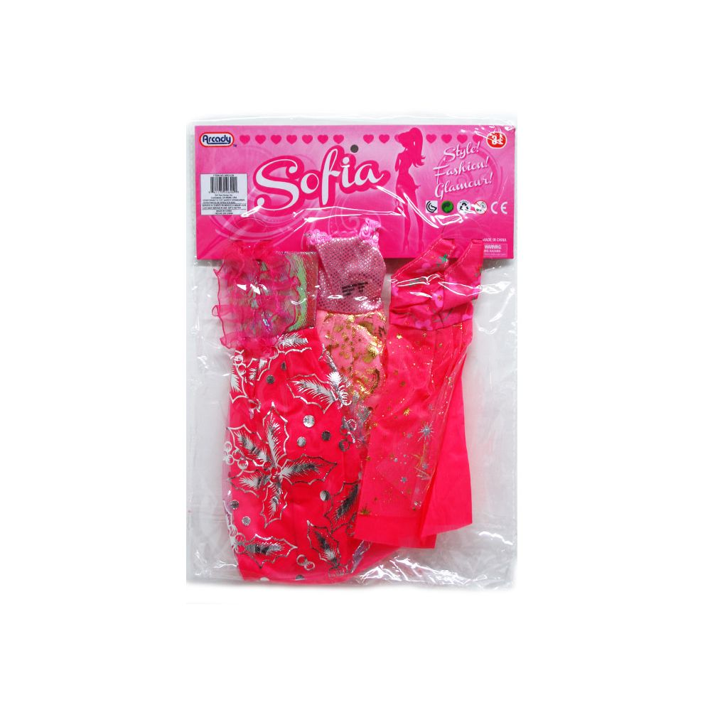 480 Pieces of Pc 11.5" Sofia Doll Outfits In Pp Bag W/header
