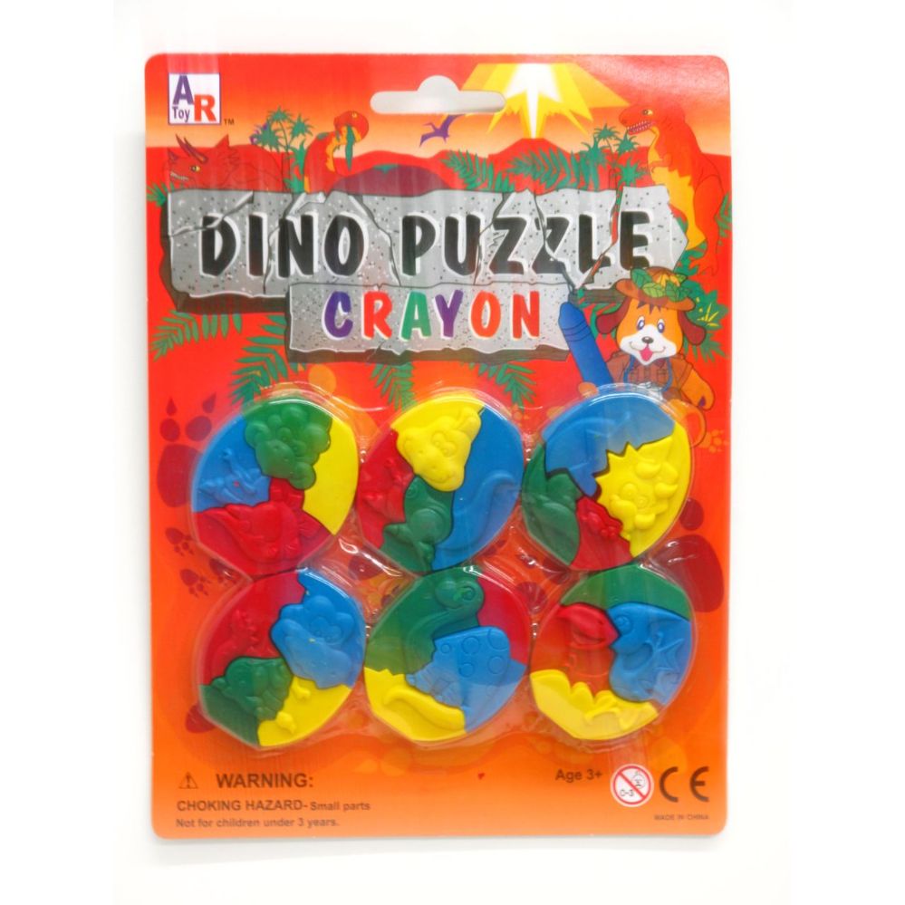 72 Wholesale Dino Puzzle Crayon