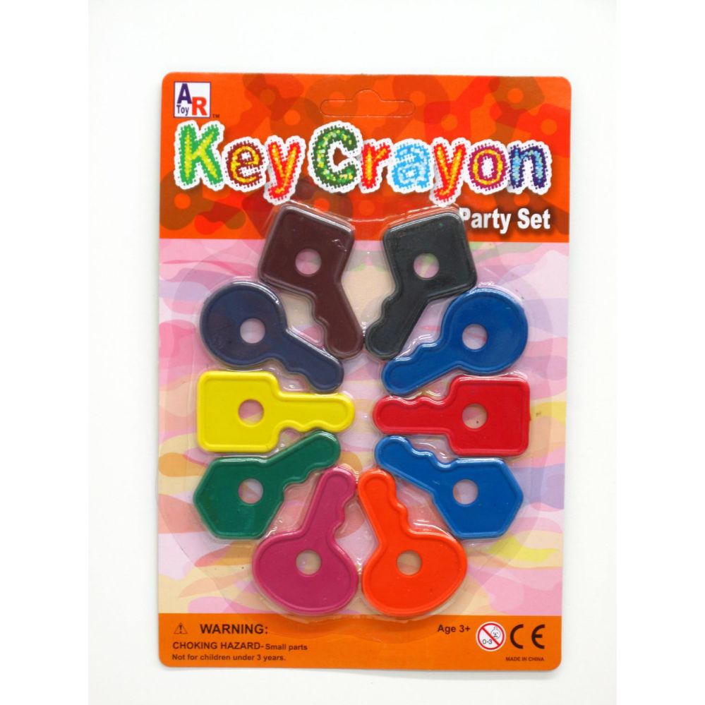 72 Wholesale Key Crayon Party Set