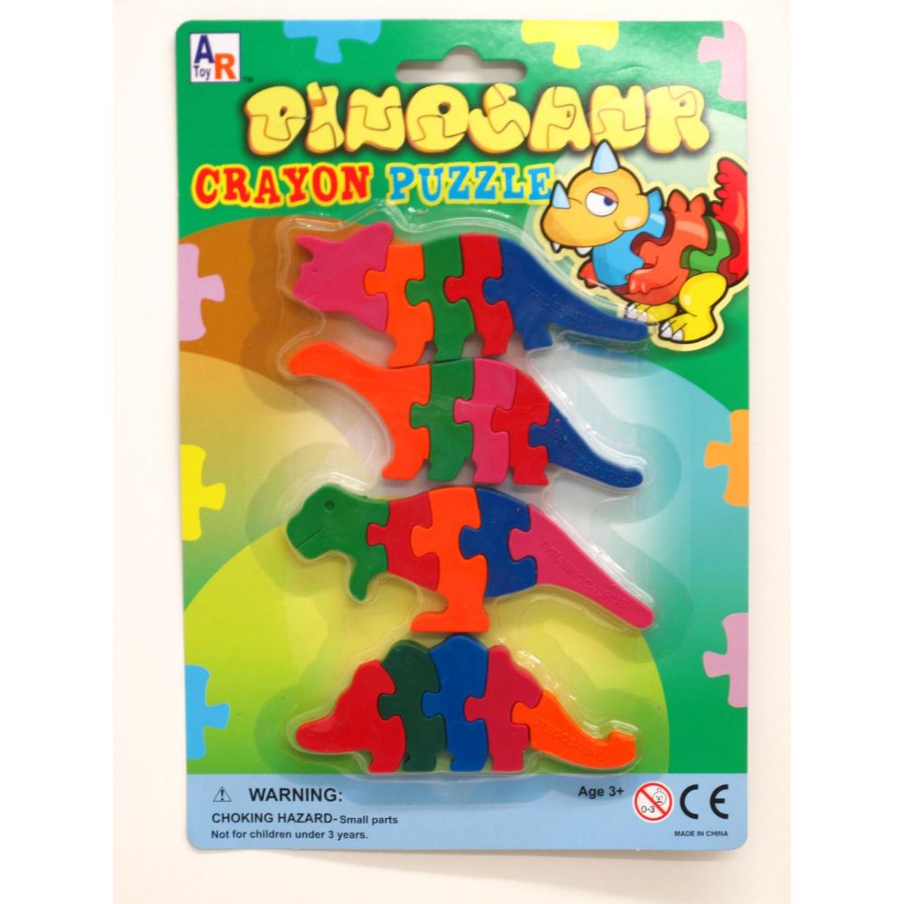 72 Wholesale Dino Crayon Set
