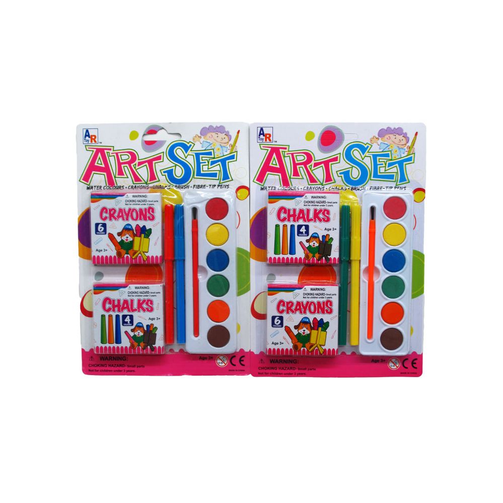 72 Wholesale Art Play Set In Blister Card, Assorted