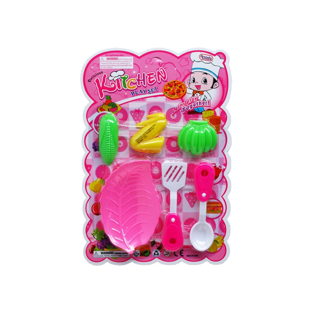 48 Wholesale 6pc Cooking Play Set In Blister Card