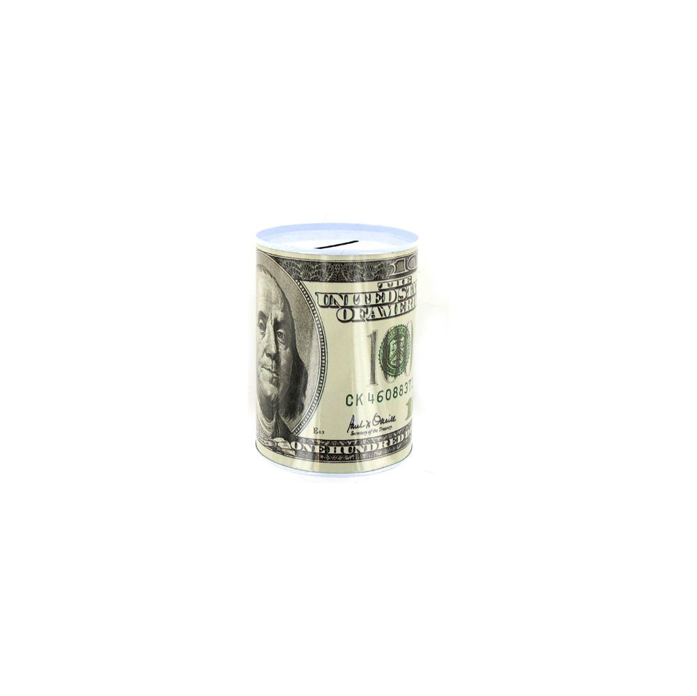 72 Pieces of 100 Dollar Bill Tin Money Bank