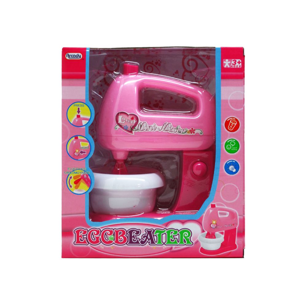 18 Wholesale 8"h B/o Mini Toy Mixer W/light In Window Box