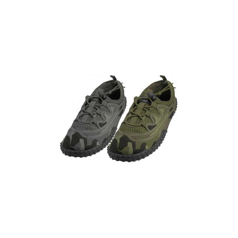 36 Wholesale Men Camouflage Lace Up Wave Water Shoes