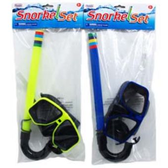 36 Pieces of Snorkel And Goggle Set In Poly Bag