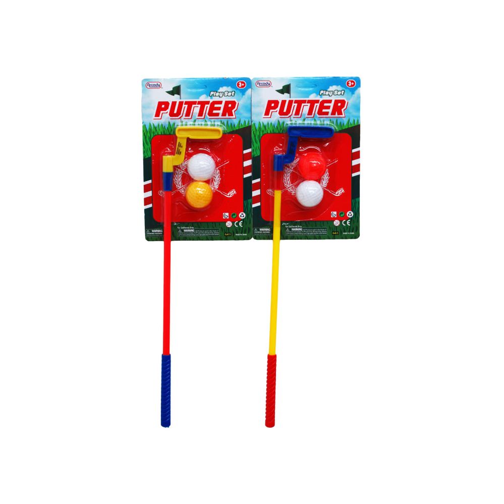 48 Wholesale Mini Putter Play Set In Blister Card