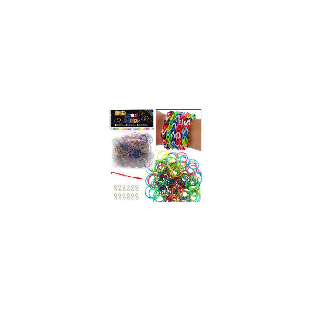 192 Pieces of Glitter D.i.y .loom Bands