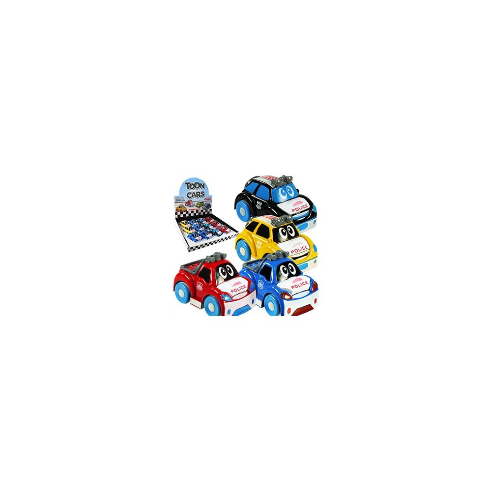 144 Wholesale Friction Powered Die Cast Police Cars.