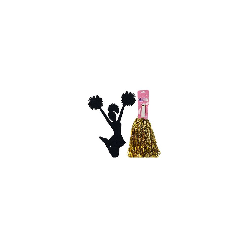 192 Pieces of Metalic Cheerleading PoM-Poms - Gold