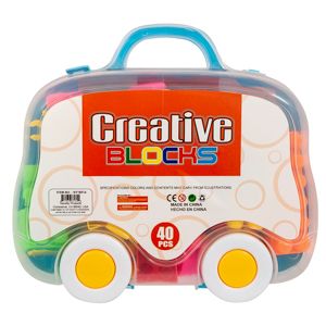 12 Wholesale Creative Interlocking Blocks - 32 Piece Set