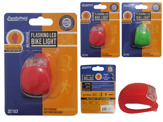 144 Wholesale Led Bicycle Flashing Light