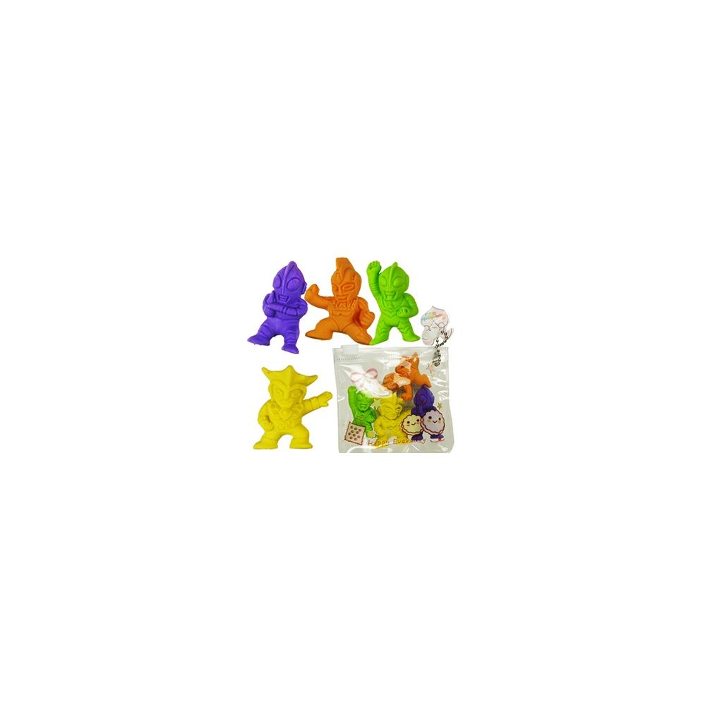 288 Wholesale Assorted Funny Erasers In Pouches