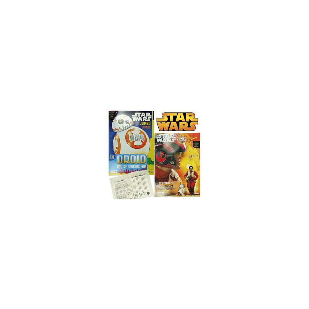 24 Wholesale Disney's Jumbo Star Wars Coloring And Activity Books