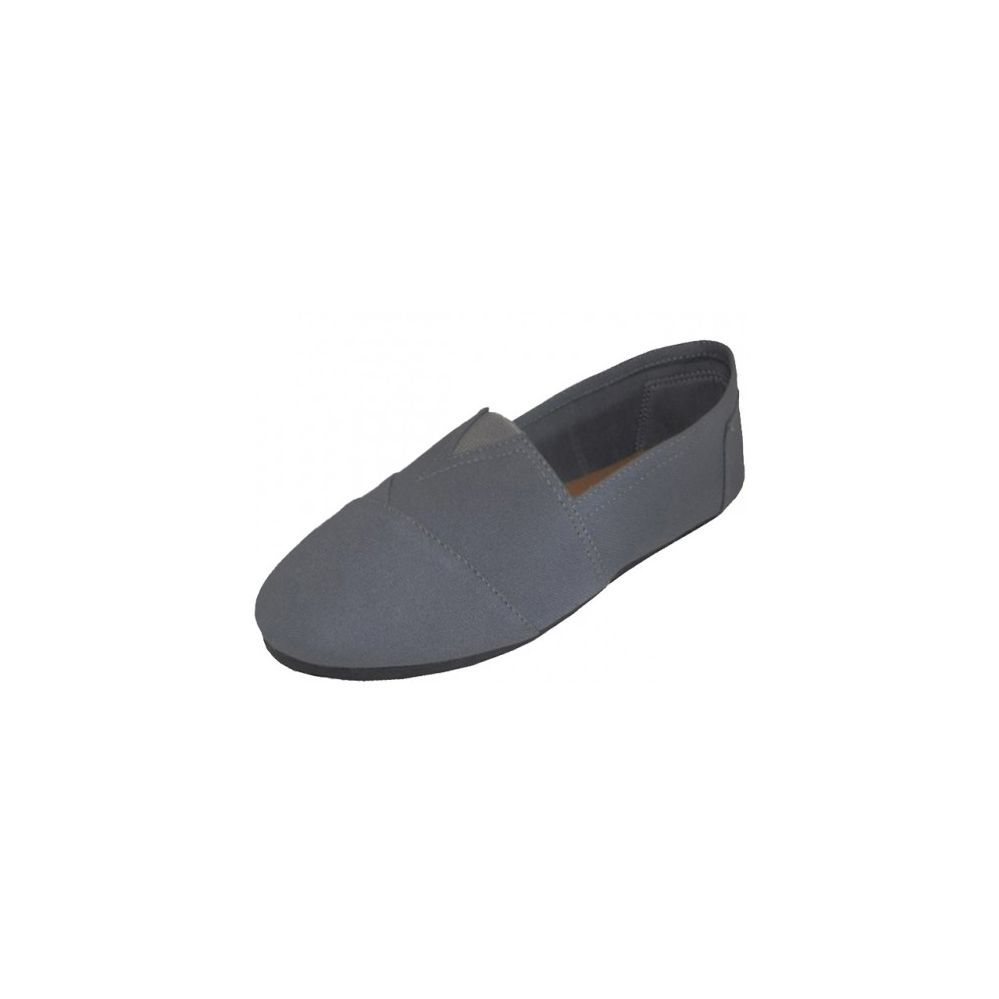 24 Pairs of Men's Canvas Slip On In Grey