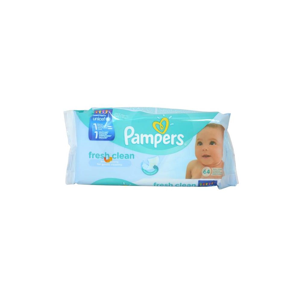 36 Pieces of Pampers Wipe 64ct Fresh Clean